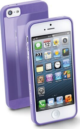 Ümbris Cellular iPhone 5/SE, kummist, slim, lilla цена и информация | Telefoni kaaned, ümbrised | kaup24.ee