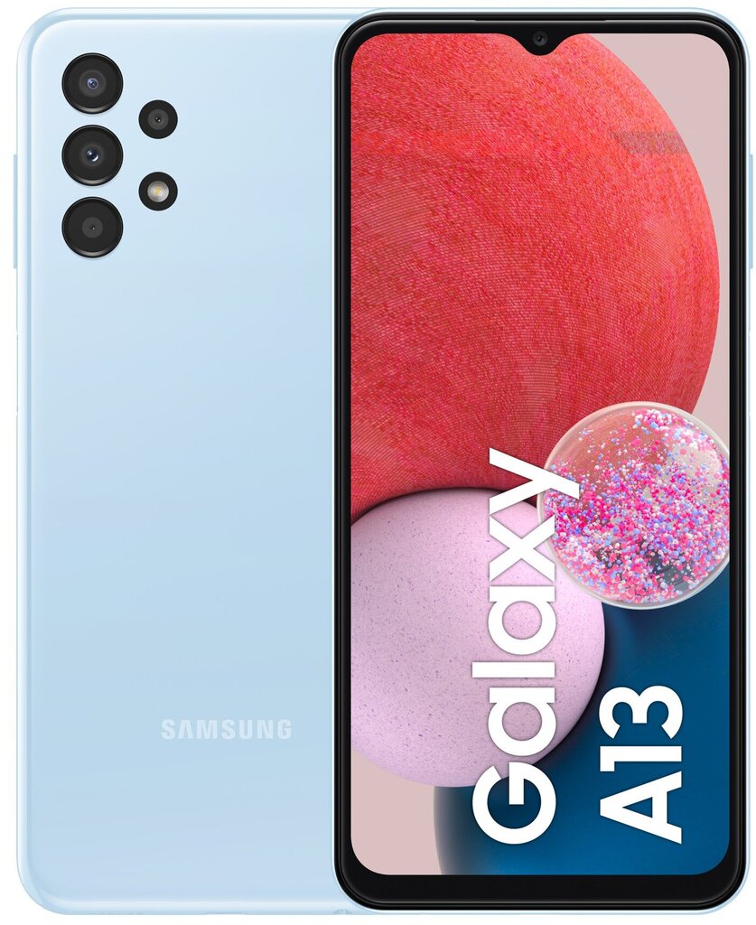 Samsung Galaxy A13 4/64GB, Dual SIM, SM-A135FLBVEUB Light Blue цена и информация | Telefonid | kaup24.ee