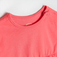 Cool Club lühikeste varrukatega kleit tüdrukutele, roosa CCG2401840 hind ja info | Seelikud ja kleidid beebidele | kaup24.ee