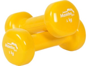 Виниловые гантели Mambo Max Dumbbell, 1 кг цена и информация | Грузы, гантели, грифы | kaup24.ee