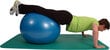 Võimlemispall pumbaga, 75 cm, sinine, mitteplahvatusohtlik цена и информация | Võimlemispallid | kaup24.ee