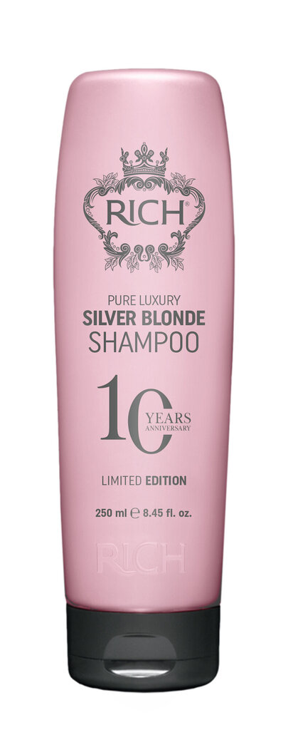 Hõbešampoon blondidele juustele RICH Pure Luxury Silver Blonde Shampoo 250 ml цена и информация | Šampoonid | kaup24.ee