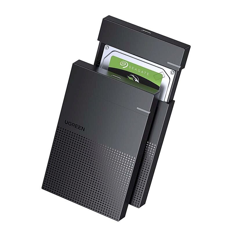 2.5" External HDD/SSD enclosure UGREEN CM471, USB-A 3.2 Gen 1 5Gbps (Black) hind ja info | USB jagajad, adapterid | kaup24.ee