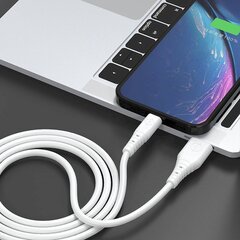 Dudao cable USB cable - Lightning 6A 1 m white (TGL3L) цена и информация | Кабели для телефонов | kaup24.ee