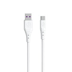 Dudao cable USB - USB Type C 6A cable 1 m white (TGL3T) цена и информация | Borofone 43757-uniw | kaup24.ee