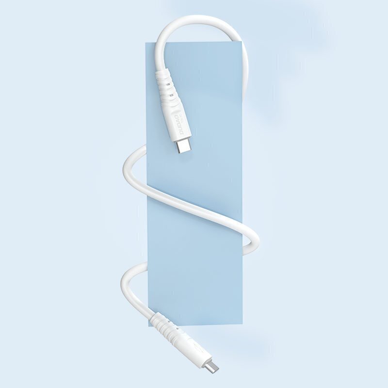 Dudao cable, USB Type C cable - USB Type C 6A 100W PD white (TGL3C) hind ja info | Mobiiltelefonide kaablid | kaup24.ee