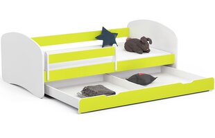 Детская кровать NORE Smile, 180x90 см, белый/зеленый цвет цена и информация | Детские кровати | kaup24.ee