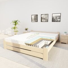 Voodi madratsiga Peace PS1 120 x 200, naturaalset värvi цена и информация | Кровати | kaup24.ee