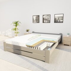 Voodi madratsiga Peace PS1 180 x 200, hall цена и информация | Кровати | kaup24.ee