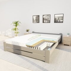 Voodi madratsiga Peace PS1 140 x 200, hall цена и информация | Кровати | kaup24.ee