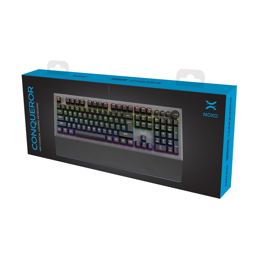 Noxo Conqueror Blue Switch EN hind ja info | Klaviatuurid | kaup24.ee