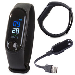 Спортивный смарт-браслет М3 с пульсометром цена и информация | Смарт-часы (smartwatch) | kaup24.ee