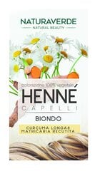 Henna looduslik juuksevärv Naturaverde, blond, 100 g hind ja info | Juuksevärvid | kaup24.ee