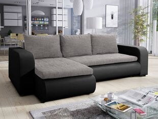 Угловой диван BONIKO ecoscope Soft 011 (черный) + Lawa 05 цена и информация | Диваны | kaup24.ee