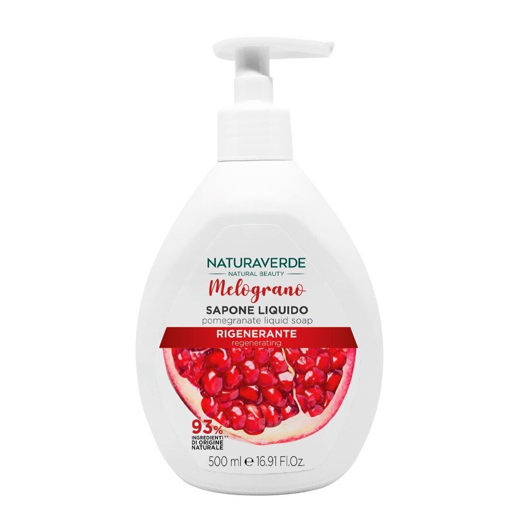 Vedelseep Naturaverde Pomegranate, 500 ml цена и информация | Seebid | kaup24.ee