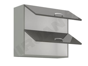 Шкаф кухонный Multiline 80 GU-72 2F, серый блеск цена и информация | Кухонные шкафчики | kaup24.ee