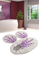 Комплект ковриков для ванной Lavender, 3 шт. цена и информация | Аксессуары для ванной комнаты | kaup24.ee