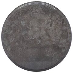 vidaXL lauaplaat, must, Ø 40 x 2,5 cm, marmor hind ja info | Lauaplaadid | kaup24.ee