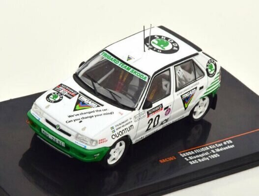 Skoda Felicia Kit Car #20 RAC Rallye 1995 S.Blomqvist/B.Melande 1:43 IXO RAC363 hind ja info | Mudelautode kollektsioneerimine | kaup24.ee