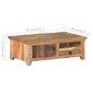 vidaXL kohvilaud 90 x 50 x 31 cm taastatud puidust hind ja info | Diivanilauad | kaup24.ee