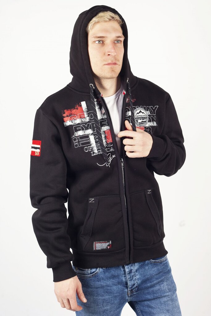 Spordijakid Geographical Norway GUTTABLACK-S цена и информация | Meeste pusad | kaup24.ee