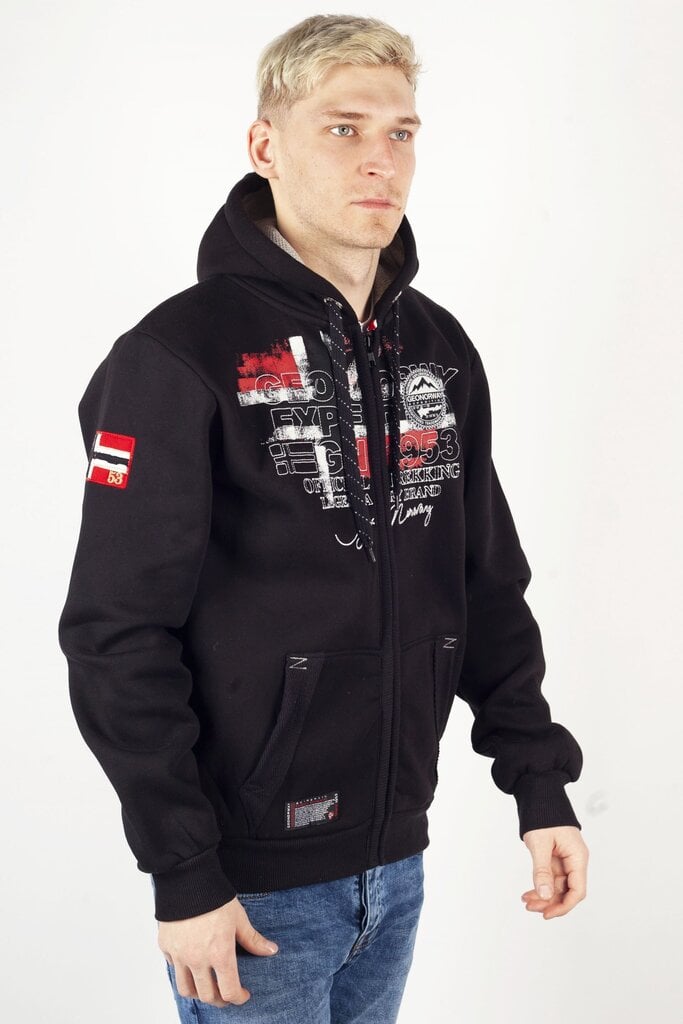 Spordijakid Geographical Norway GUTTABLACK-S hind ja info | Meeste pusad | kaup24.ee