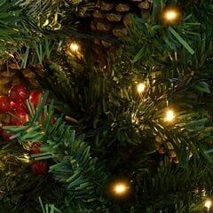 Kalėdų eglutė su LED/kankorėžiais, 150 cm цена и информация | Искусственные елки | kaup24.ee