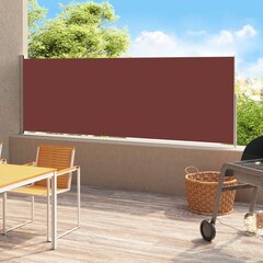 vidaXL lahtitõmmatav terrassi külgsein, 180 x 500 cm, pruun цена и информация | Зонты, маркизы, стойки | kaup24.ee