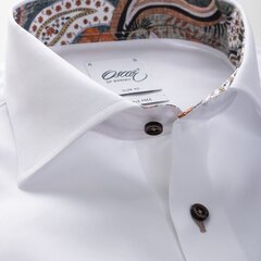 Рубашка мужская с контрастным воротником, белая (Regular), 22OS / VOS0060801 цена и информация | Мужские рубашки | kaup24.ee