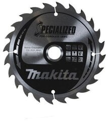 Пильный диск SPECIALIZED 165X1.5X20 мм 20° T24 Makita B-09167 Т.К.Т.  цена и информация | Запчасти для садовой техники | kaup24.ee