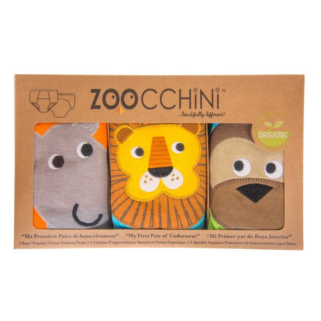 Korduvkasutatavad mähkmepüksid Zoocchini® Safari Friends, 3-4-aastane, 3 tk цена и информация | Mähkmed | kaup24.ee