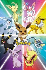 Pokemon Eevee Evolution - plakat 61 x 91,5 cm цена и информация | Атрибутика для игроков | kaup24.ee