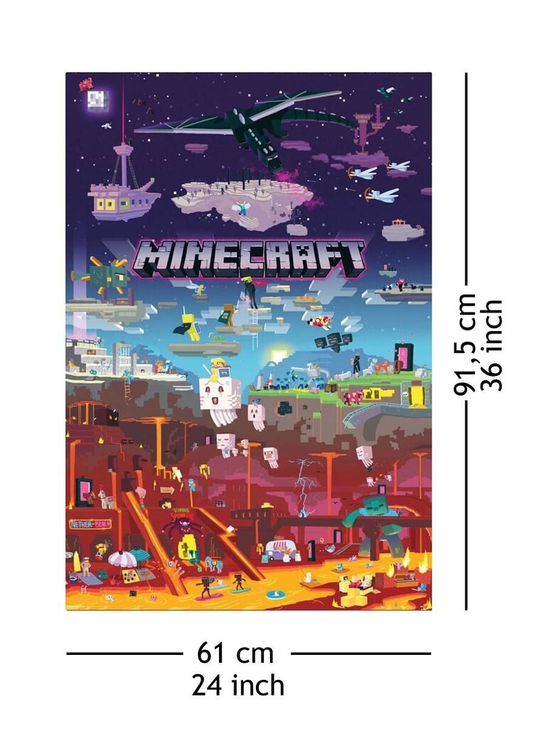 Minecraft World Beyond – plakat 61x91,5 cm hind ja info | Fännitooted mänguritele | kaup24.ee