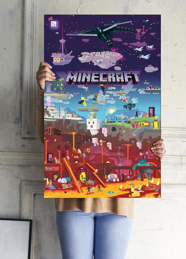 Minecraft World Beyond – plakat 61x91,5 cm hind ja info | Fännitooted mänguritele | kaup24.ee