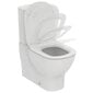 Põrandale paigaldatav WC pott Tesi horisontaalse äravoolu, pehmelt sulguva istme ja kaanega, valge, Ideal Standard цена и информация | WС-potid | kaup24.ee