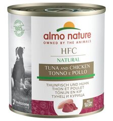 Almo Nature HFC Natural, koertele, tuunikala ja kana, 290 g hind ja info | Konservid koertele | kaup24.ee