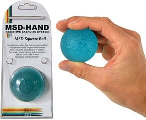 Treeningpall Moves Squeeze Ball 50 mm, sinine hind ja info | Ekspanderid | kaup24.ee