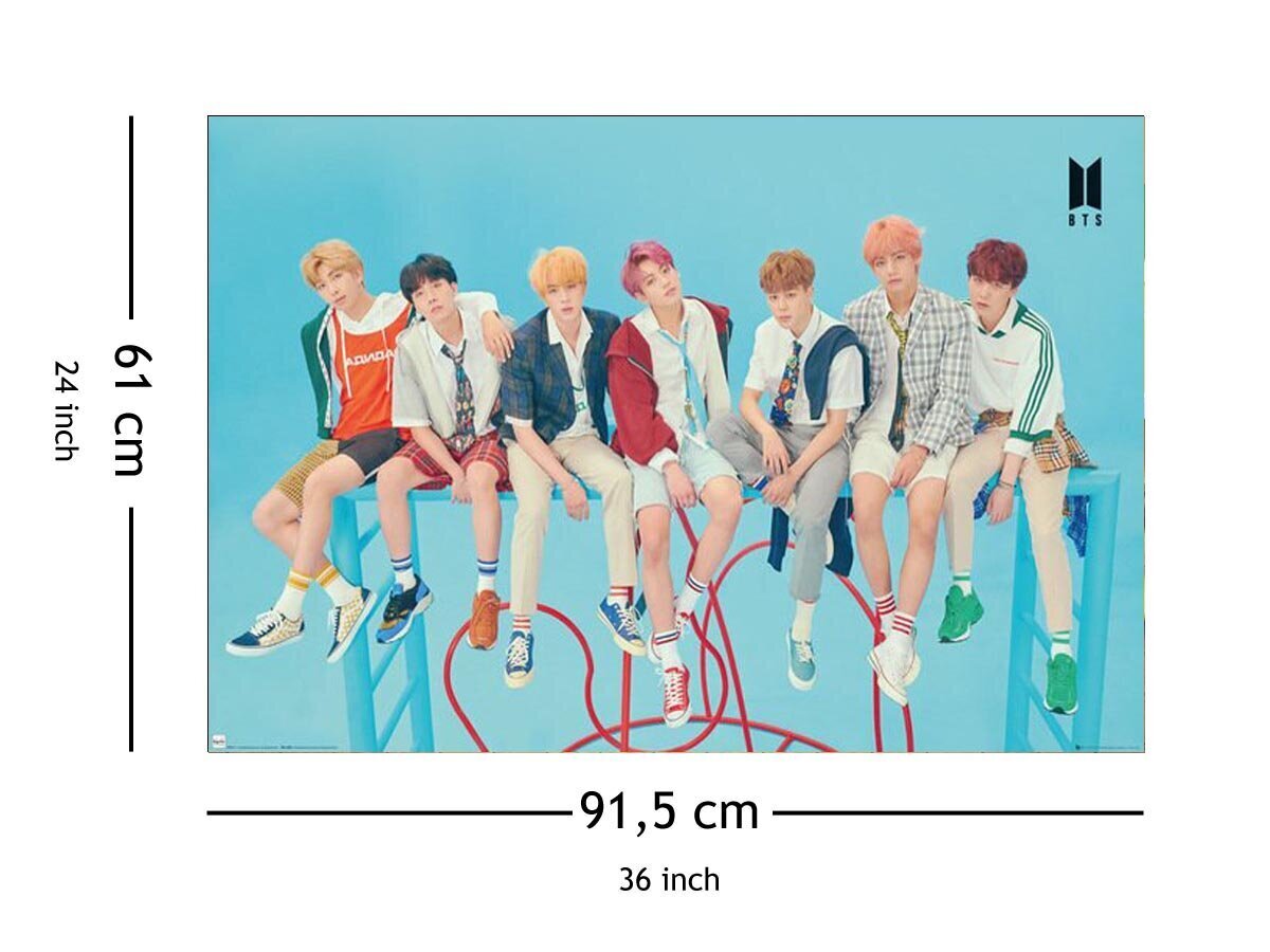 BTS-i kompositsioon - plakat 91,5 x 61 cm hind ja info | Seinapildid | kaup24.ee