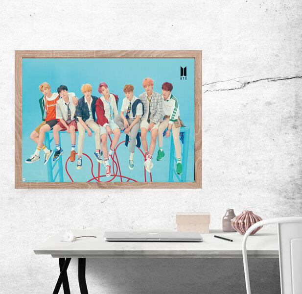 BTS-i kompositsioon - plakat 91,5 x 61 cm hind ja info | Seinapildid | kaup24.ee