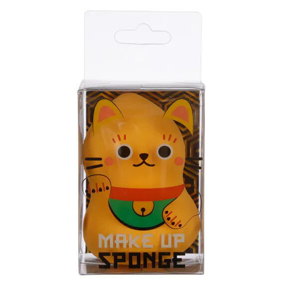 Kosmeetiline švamm - Lucky Cat Gold hind ja info | Meigipintslid, -käsnad | kaup24.ee