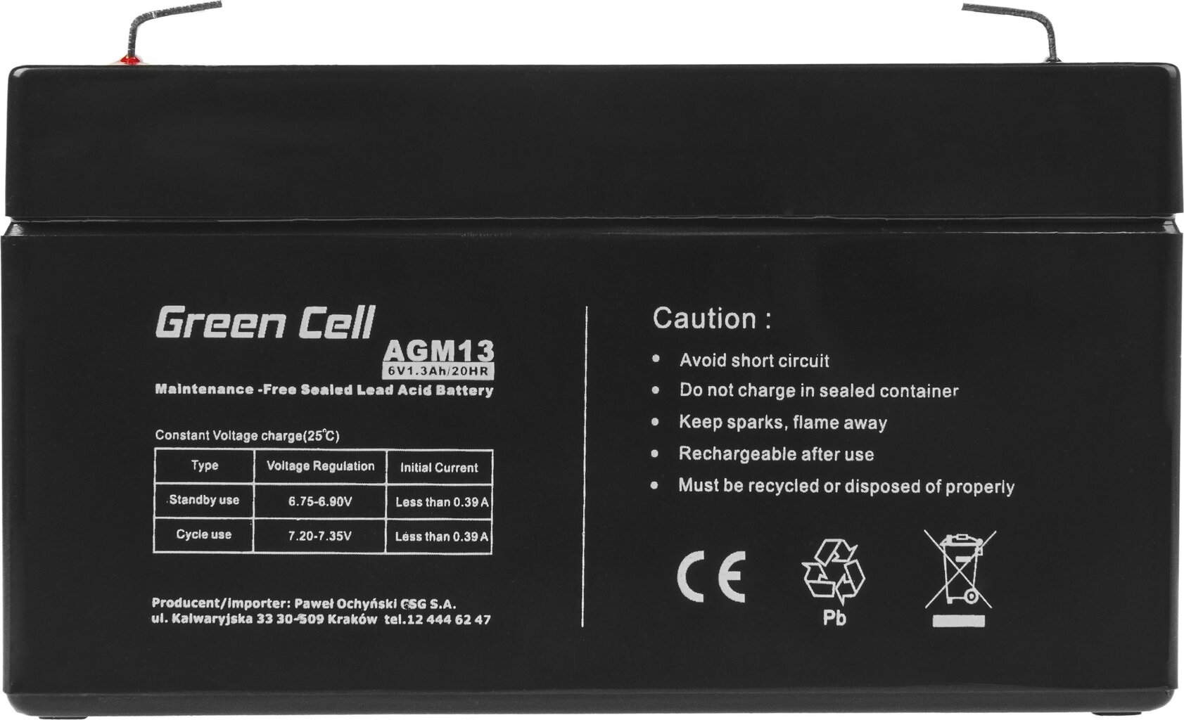 Toiteallikas Green Cell AGM13 hind ja info | Toiteplokid | kaup24.ee