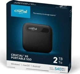 Crucial CT2000X6SSD9 hind ja info | Sisemised kõvakettad (HDD, SSD, Hybrid) | kaup24.ee