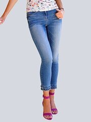 Джинсы женские Alba Moda 466-1127, синие цена и информация | Женские тканевые брюки с поясом, синие | kaup24.ee