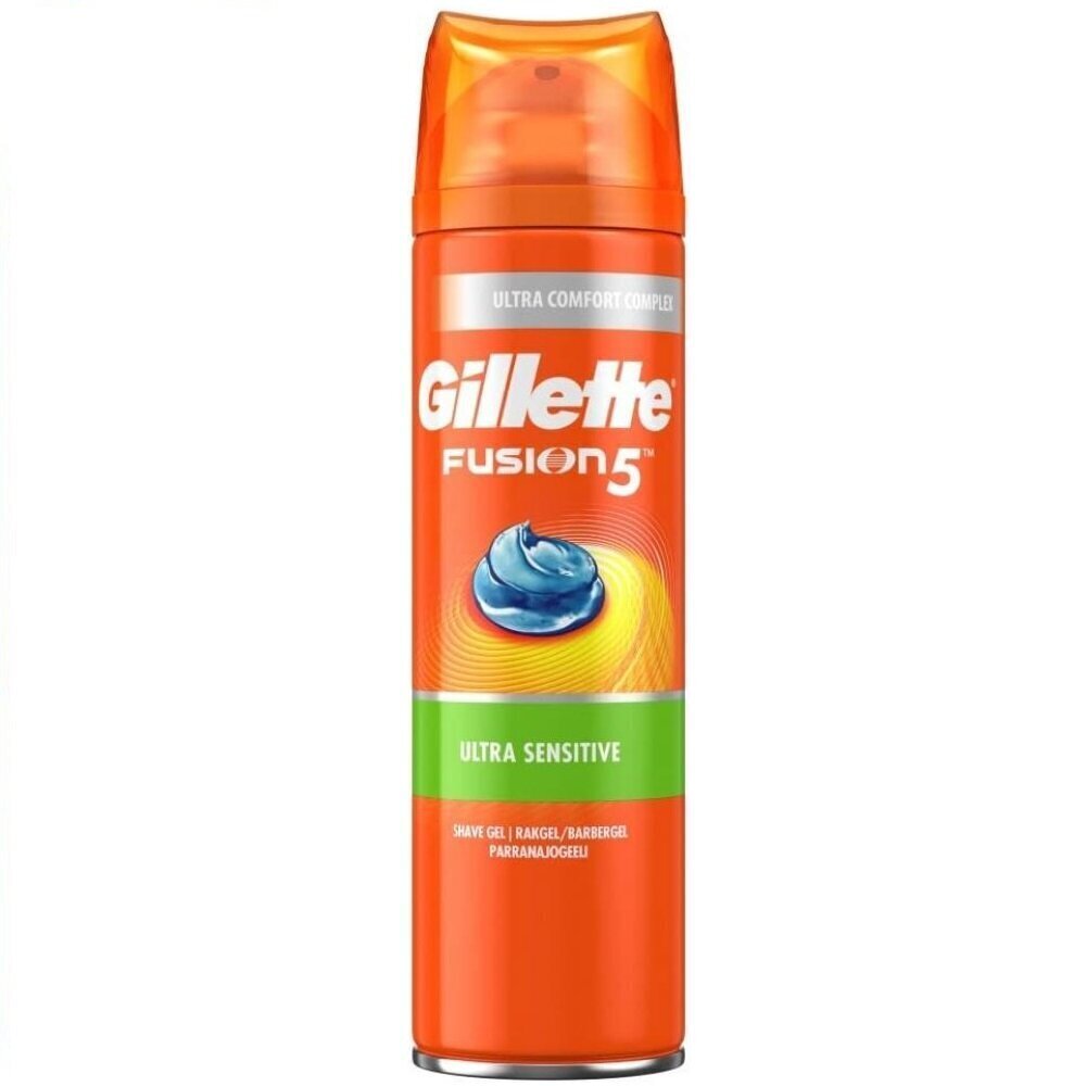 Raseerimisgeel Gillette Fusion Ultra Sensitive 200 ml hind ja info | Raseerimisvahendid | kaup24.ee