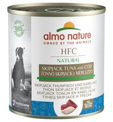Almo Nature HFC Natural, koertele, tuunikala ja tursk, 290 g hind ja info | Konservid koertele | kaup24.ee