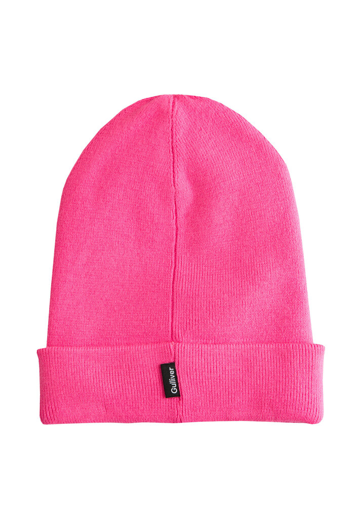 Tüdrukute kootud müts kirjaga Gulliver, roosa, 54 cm hind ja info | Tüdrukute mütsid, sallid, kindad | kaup24.ee