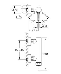 Смеситель для душа Grohe Essence, хромовый, 33636001 цена и информация | Смесители | kaup24.ee