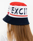 Tüdrukute panama müts trükiga Gulliver, sinine, 54 cm цена и информация | Tüdrukute mütsid, sallid, kindad | kaup24.ee