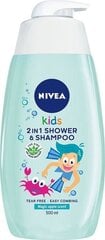 Nivea 2in1 beebi dušigeel ja šampoon 500 ml цена и информация | Косметика для мам и детей | kaup24.ee