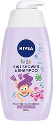 Nivea 2in1 beebi dušigeel ja šampoon aaloe ja kummeliga, 500 ml цена и информация | Косметика для мам и детей | kaup24.ee